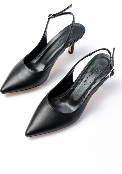 ST-1152 Siyah Günlük 7 cm Topuklu Kadın Ayakkabı fırsatları