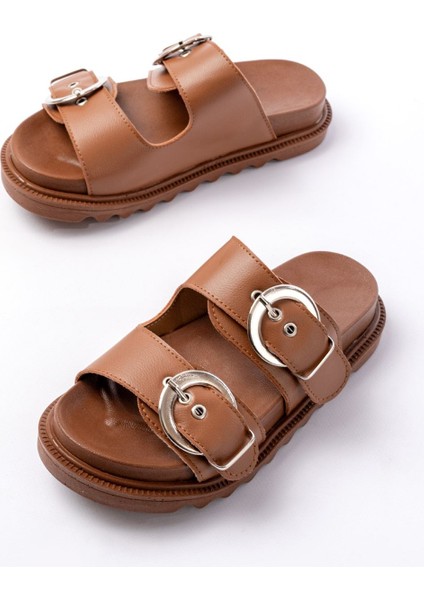 DM-6010 Taba Toka Aksesuarlı Günlük Kadın Terlik modelleri