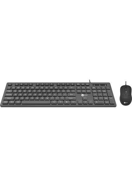 Lenovo Lecoo CM102 USB Kablolu Siyah Q Klavye Mouse Set (4767)