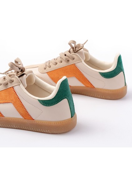 M-5007 Bej Garni Bağcıklı Termo Taban Günlük Kadın Spor indirimleri