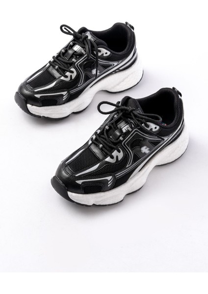 F-329 Siyah Günlük Bağcıklı Beyaz Tabanlı Yazlık Spor Ayakkabı fırsatları