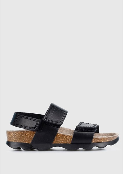 Süperfit Deri Çocuk Düz Sandalet