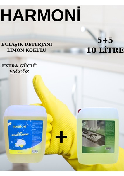 Bulaşık Deterjanı 5lt Limon Kokulu 2'li Set 10 lt
