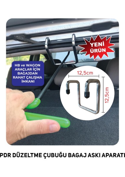 Boyasız Göçük Düzetme Çubuğu Bagaj Askı Aparatı