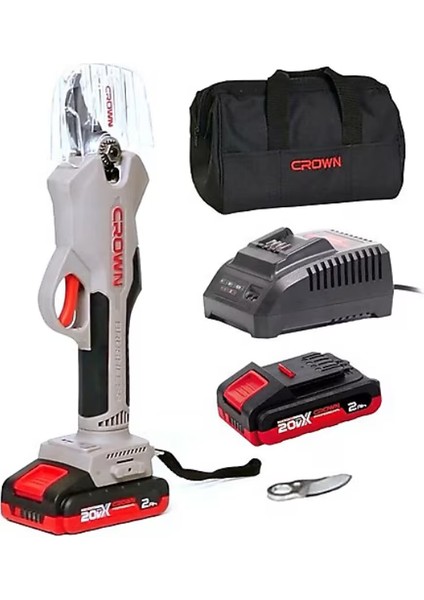 Crown Akülü Dal Budama Makası 20V-2Ah CT29001HX-2 TB