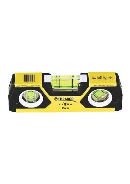 Thrador Ultra Mıknatıslı Mini Su Terazisi 15 cm