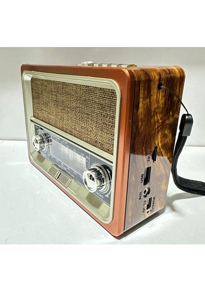 Nostalji Radyo ve Müzik Çalar RT-359-GÜNEŞ Enerjili-Fenerli-Bluetooth-Usb-Fm