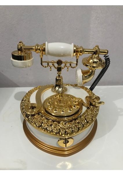 Dekoratif Plastik Telefon Ahizeli Müzik Kutusu