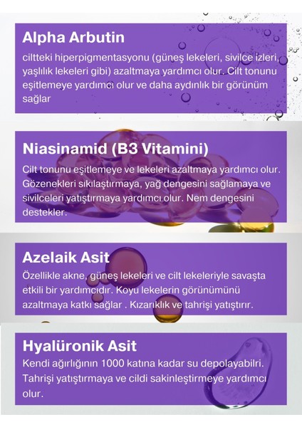 Anti-Acne ve Anti-Leke Serum | Aha Bha, Niacinamide, Arbutin Azelaik Serum fırsatları