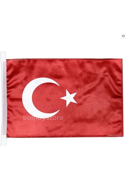 Marine Tekne Türk Bayrağı Çift Katlı Saten Kumaş