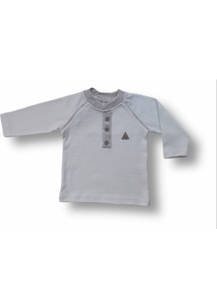 3-6 6-9 9-12 Ay Melanjlı Uzun Kollu Sweatli 2li Erkek Bebek Takımı Mavi fiyatları