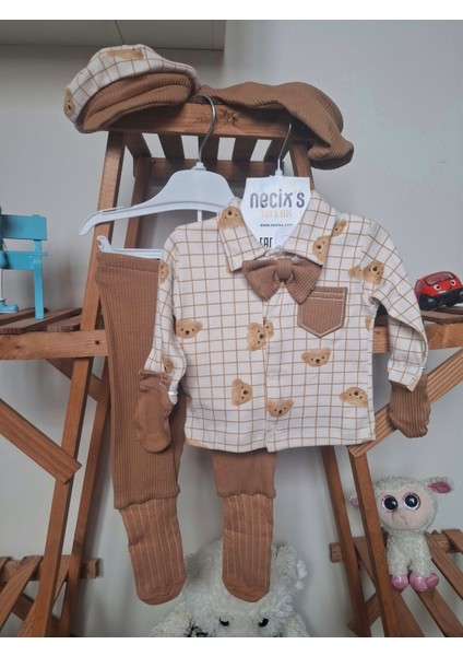 Erkek Bebek 6'lı Papyonlu Takım