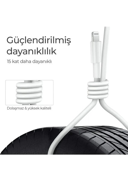 Type C Kablo Hızlı Şarj ve Veri Transfer Kablosu Çift Taraflı Type C To Type C Bağlantılı 2 Metre