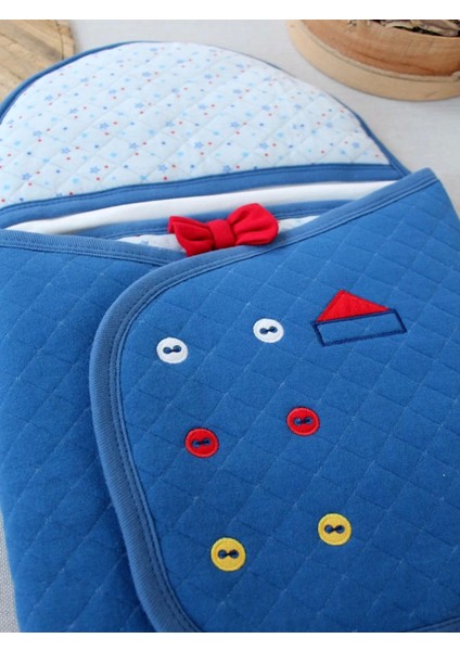 Yenidoğan Açılır Kucaklı Smokin Ayaklı Erkek Bebek Kundak Mavi modelleri