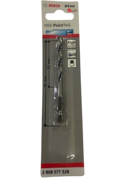 Bosch Pointteq Altıgen Şaftlı Hss Matkap Ucu 5 mm