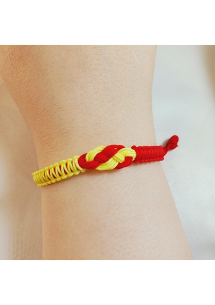 Galatasaray Sarı Kırmızı Sonsuzluk Figürlü Unisex El Yapımı Makrome Taraftar Bileklik, Makrome Bileklik, Maç Aksesuarı, İp Bileklik, Galatasaray Taraftar Bileklik, Taraftar Hediyesi fiyatları