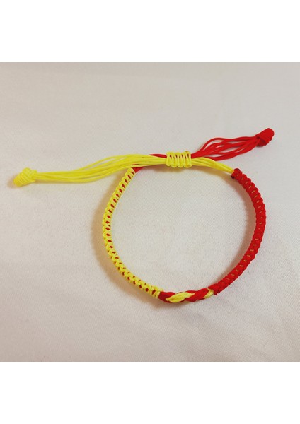 Galatasaray Sarı Kırmızı Sonsuzluk Figürlü Unisex El Yapımı Makrome Taraftar Bileklik, Makrome Bileklik, Maç Aksesuarı, İp Bileklik, Galatasaray Taraftar Bileklik, Taraftar Hediyesi indirimleri