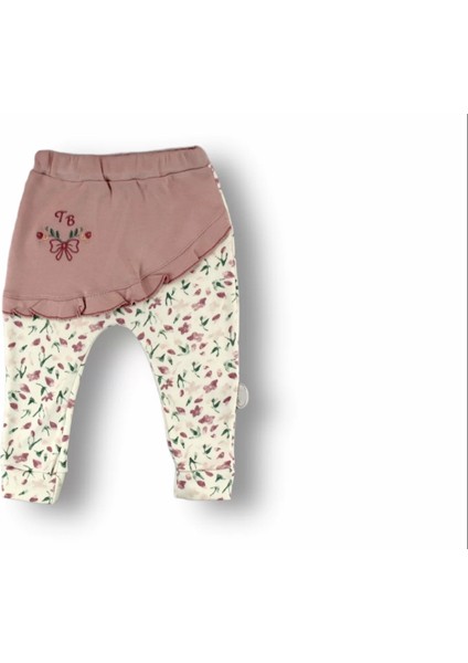 3-6 6-9 9-12 Ay Tb Çiçek Nakışlı Bandanalı Uzun Kollu Zıbınlı 3lü Kız Bebek Takımı Ekru modelleri