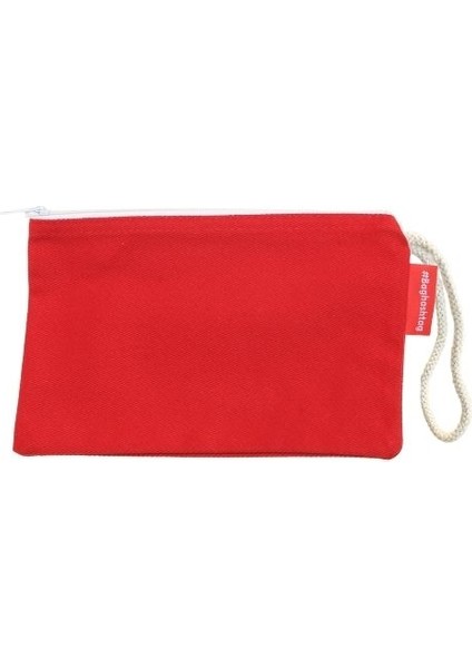 Kırmızı Clutch Bez Çanta