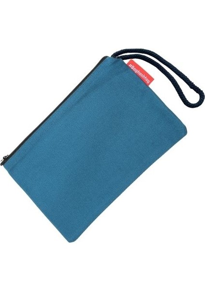 Lacivert Clutch Bez Çanta