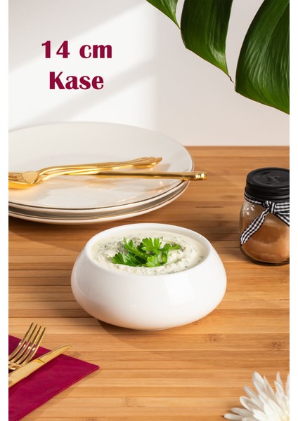 900322 Porselen Kase Salata Kasesi Meze Tabağı Yemek Servis Tabağı Porselen Yuvarlak Kase