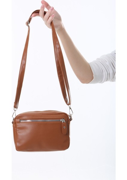 Taba Minik Unisex 3 Gözlü Deri Çanta