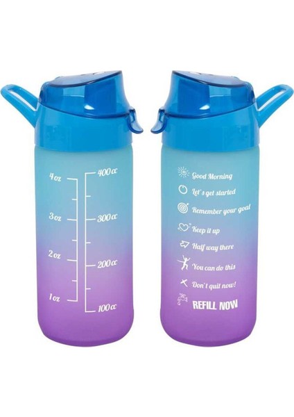 111808-160 Cam Su Şişesi - Motivasyon Su Matarası - Suluk