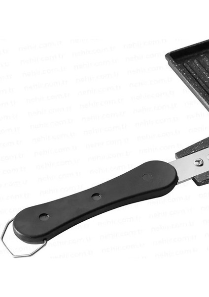 Lüks Granit Kaplama Alüminyum Döküm Tost Tavası - Yanmaz Yapışmaz - 24,5 x 19 cm modelleri