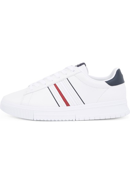 Beyaz Erkek Sneaker Modern Cupsole Strıpes Lth fiyatları