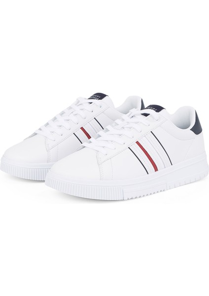 Beyaz Erkek Sneaker Modern Cupsole Strıpes Lth modelleri