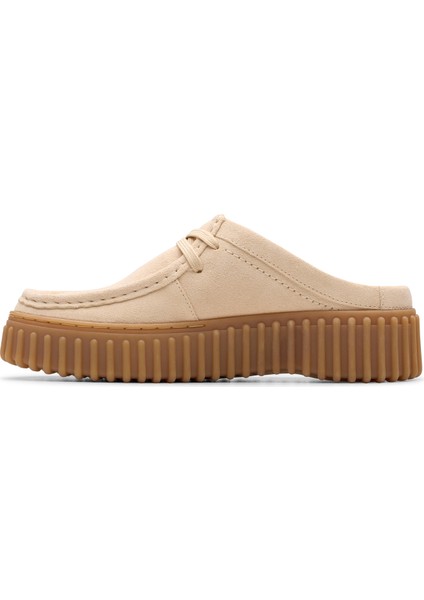 Torhill Mule Kadın Ecru Suede Terlik 26181197 fiyatları