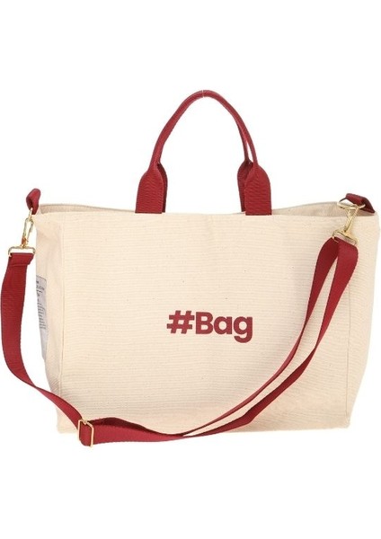 #BagSeries Bordo Kanvas Tote Çanta