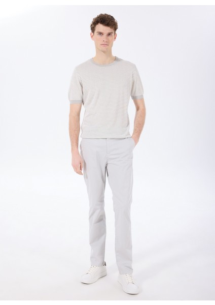 Bisiklet Yaka Basic Çizgili Gri Erkek Kazak F5SM-KZK 2048 fiyatları