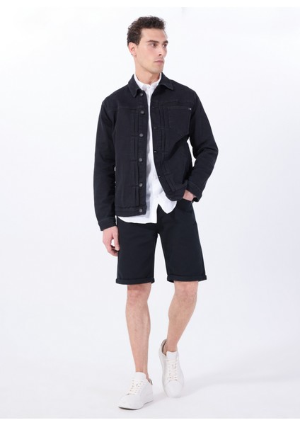 Siyah Erkek Denim Ceket M5SM-CKT1023