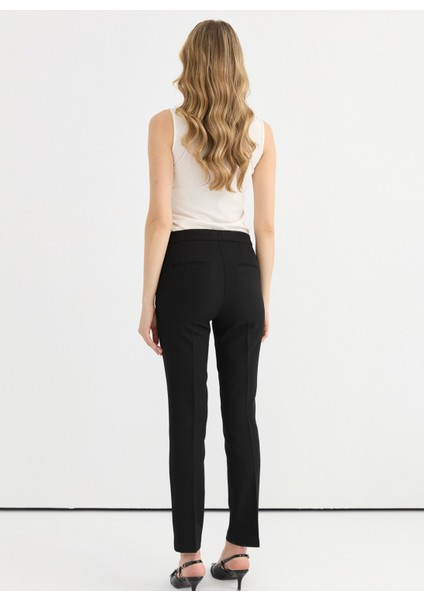 Normal Bel Standart Siyah Kadın Pantolon 25YSL5349 fırsatları