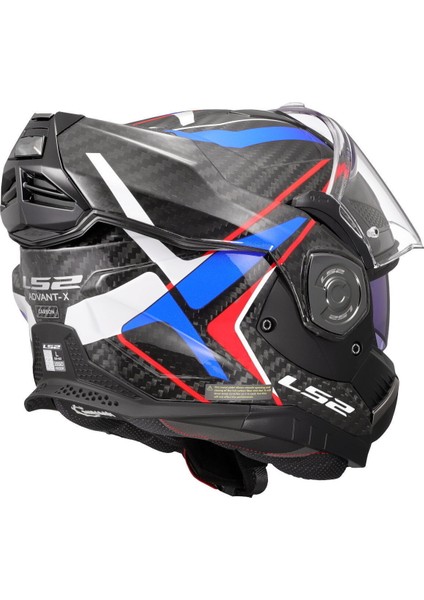 Advant x Karbon Future Iı Çenesi Arka Açılan Kask (Beyaz-Mavi) fırsatları