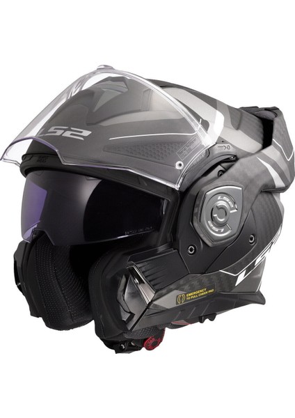 Advant x Karbon Horizon Çenesi Arka Açılan Kask (Mat Gümüş-Gri) fiyatları