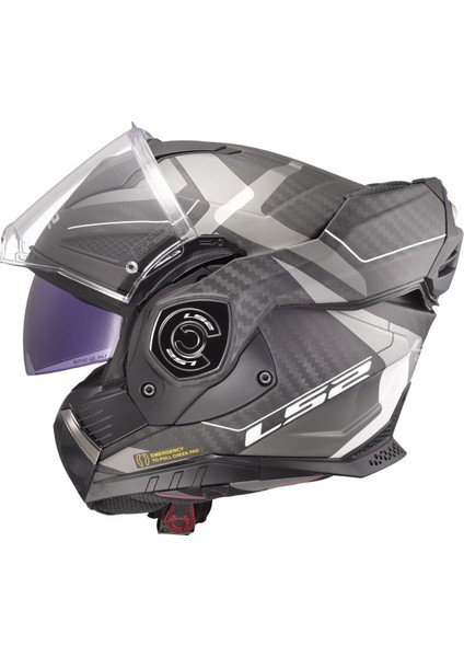 Advant x Karbon Horizon Çenesi Arka Açılan Kask (Mat Gümüş-Gri) fırsatları