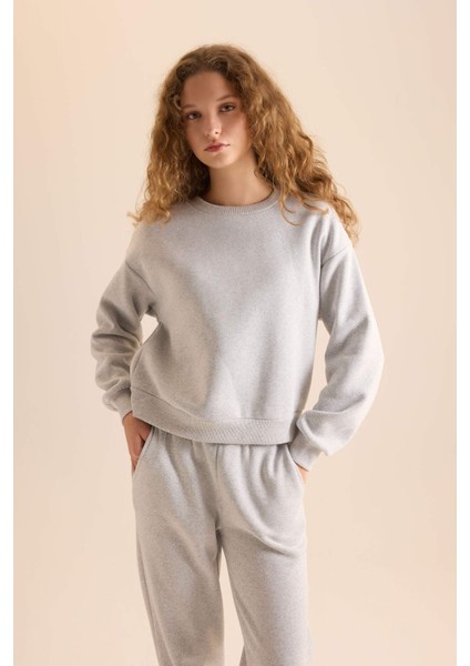 Regular Fit Normal Kalıp Basic Düz İçi Kalın Polarlı Eşofman Takımı D8022AXNS modelleri