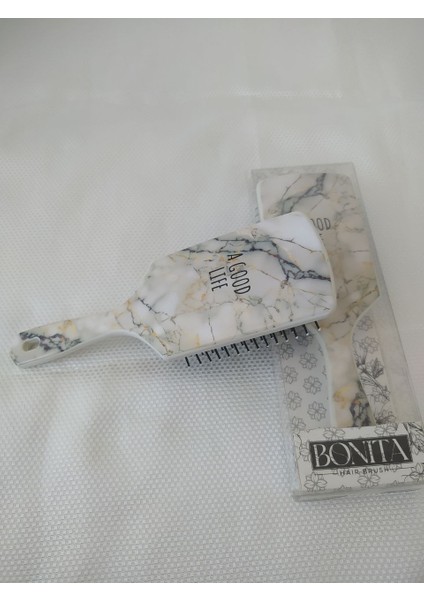 Antistatik Saç Fırçası Mermer Desenli Tarak