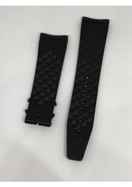 Iwc Uyumlu Siyah Silikon Saat Kordonu 22 mm