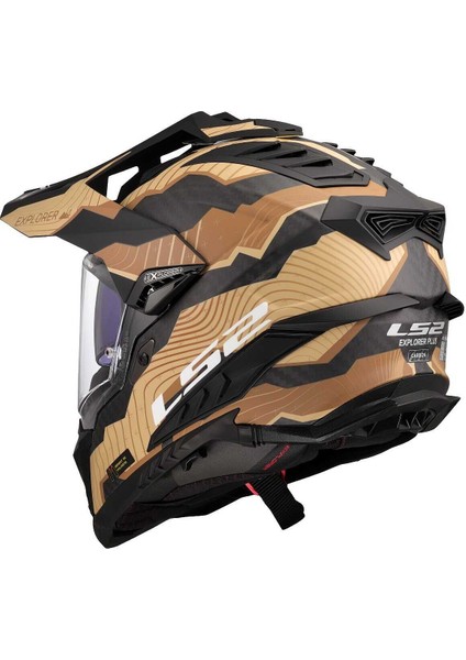 Explorer C Karbon Trıck Mat Kahve-Kum Kask fırsatları