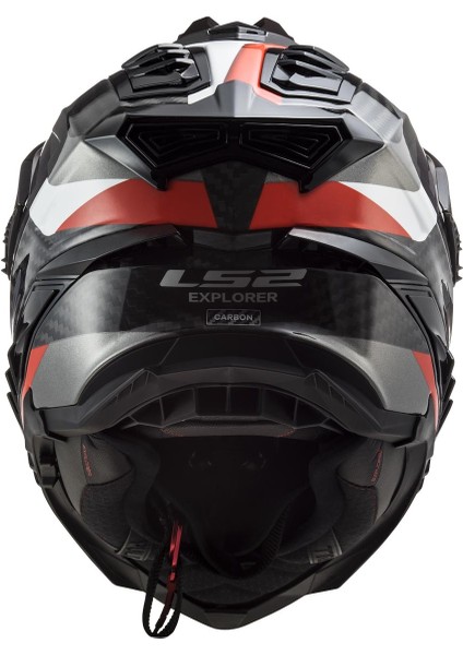 Explorer C Karbon Frontıer Tıtanıum-Kırmızı Kask