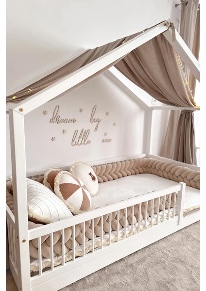 Dream Big Little One - Büyük Küçük Bir Rüya Gör - Yazılı Bebek Çocuk Odası Aksesuarı Hediyelik indirimleri