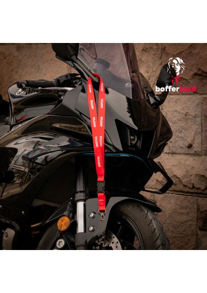 Ride Or Die Motorsiklet Araba Kumaş Kancalı Anahtarlık 05