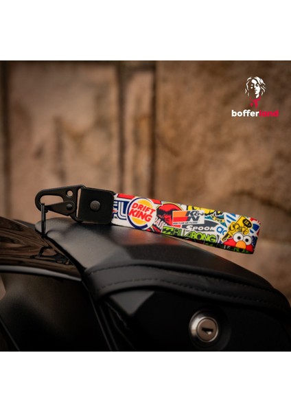 Ride Or Die Motorsiklet Araba Kumaş Kancalı Anahtarlık 34