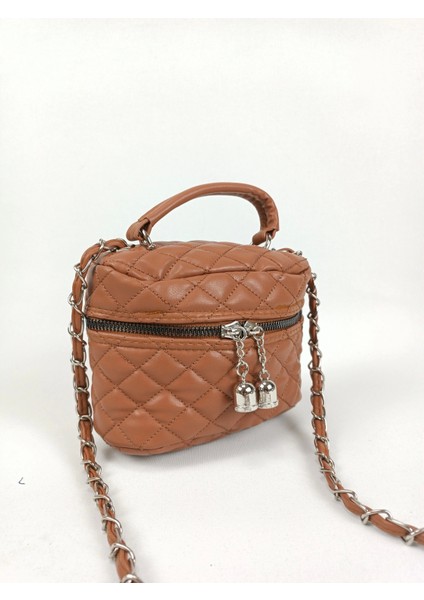 Leslie Leopar Desen Kadın Kutu Crossbody Bag