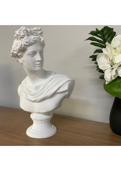 Apollo Büst Antik Yunan Heykel 25 cm Michelangelo Apollon Büstü indirimleri