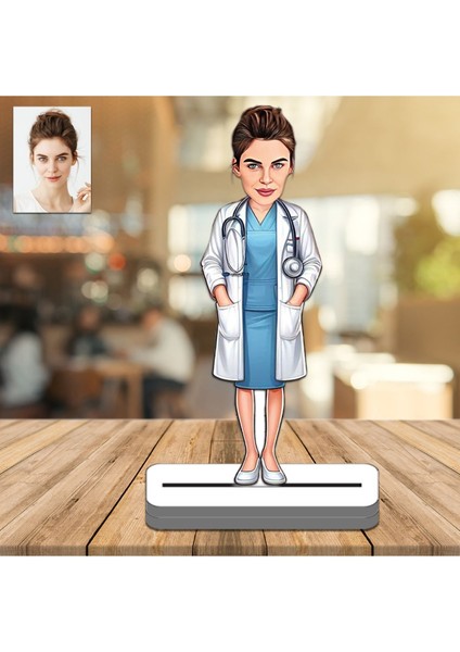 Doktor 3D Ahşap Biblo,sevgiliye Hediye,doğum Günü Hediyesi