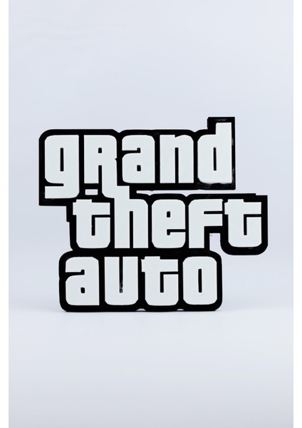 Grand Theft Auto - Gta - 3 Boyutlu Tabela 20 cm x 17 cm x 1.5 cm